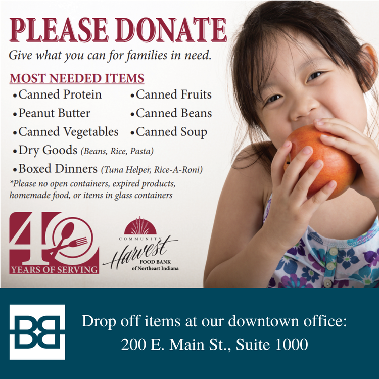 Flyer fir Community Harvest Donation