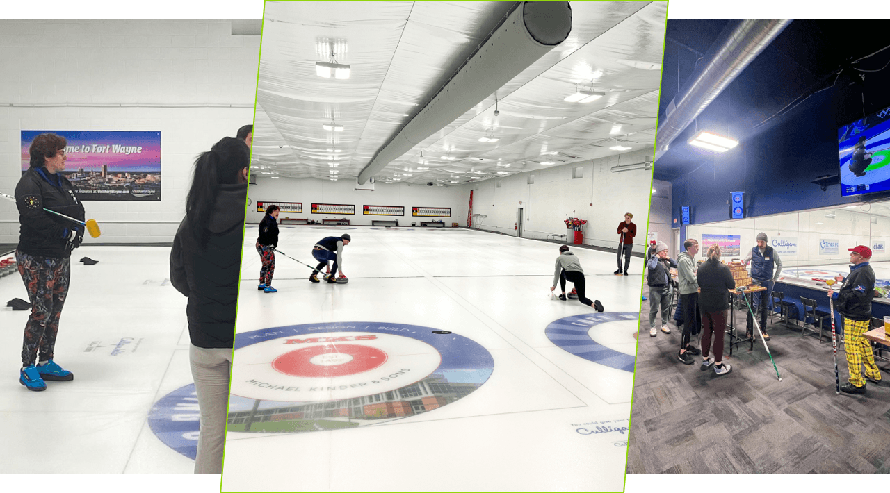Collage of Curling Event