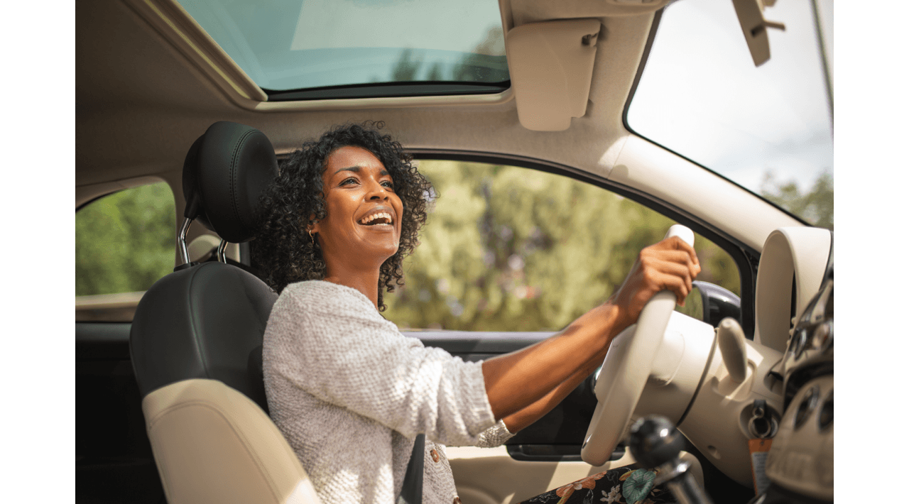 Lady Driving her Vehicle