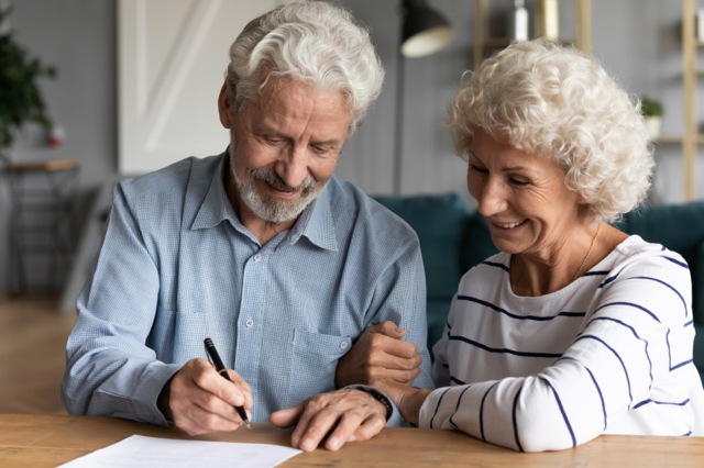 Two Adults Working on Estate Planning